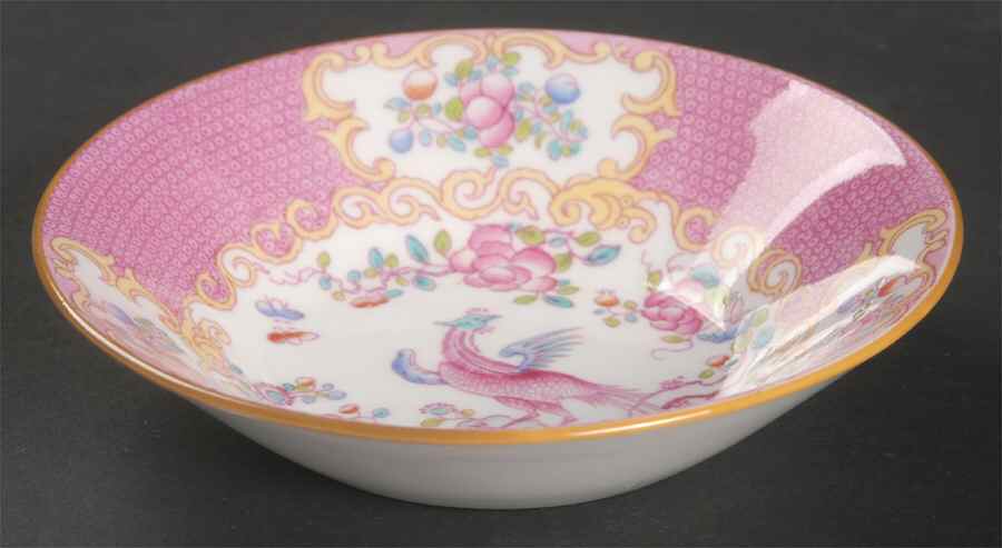 Cockatrice Pink (Smooth, Globe Backstamp) Fruit/Dessert (Sauce) Bowl by Minton-1