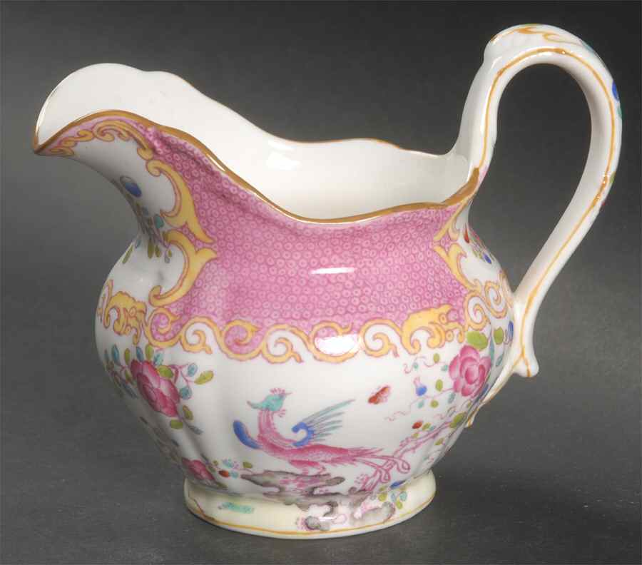 Cockatrice Pink (Smooth, Globe Backstamp) Creamer by Minton-1