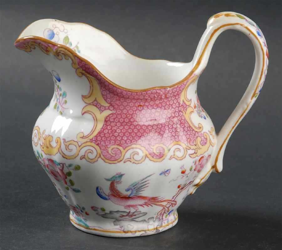 Cockatrice Pink (Smooth, Globe Backstamp) Creamer by Minton-1