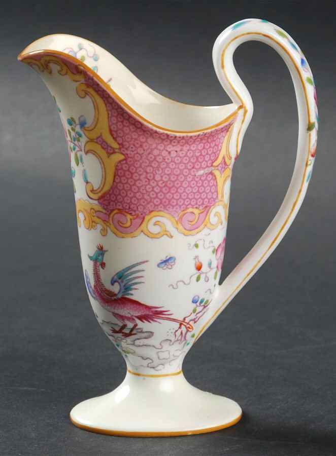 Cockatrice Pink (Smooth, Globe Backstamp) Mini Creamer by Minton-1