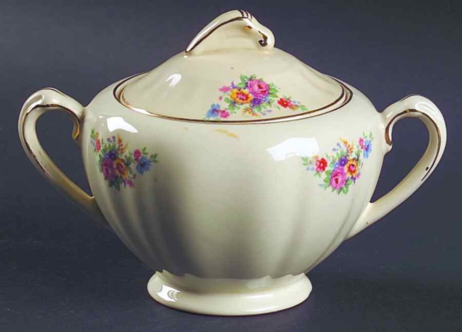 MEK100 Sugar Bowl & Lid by J & G Meakin-1
