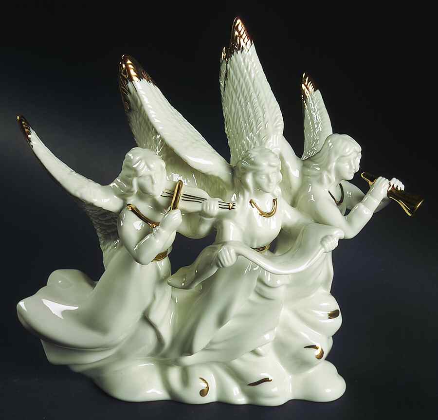 Holiday Elegance Triple Angel Figurine by Mikasa-1