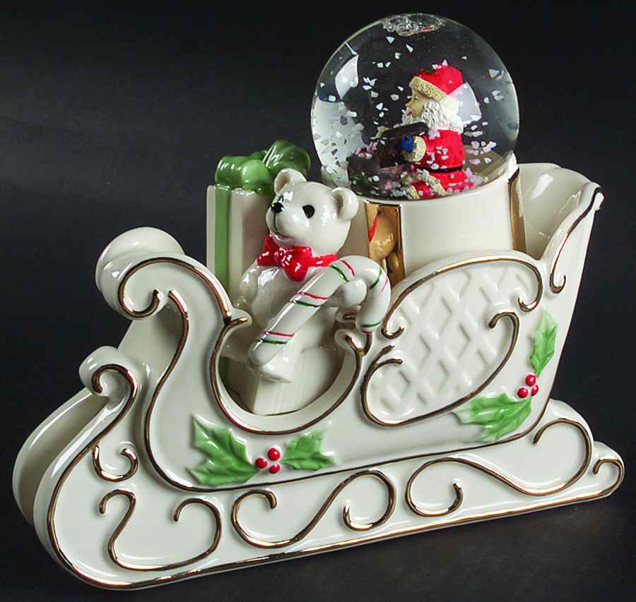 Holiday Elegance Sculpted Snow Globe by Mikasa-1