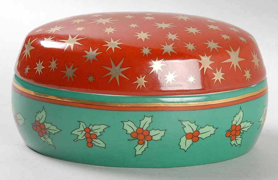 Holiday Elegance Oval Box & Lid 5" by Mikasa-1