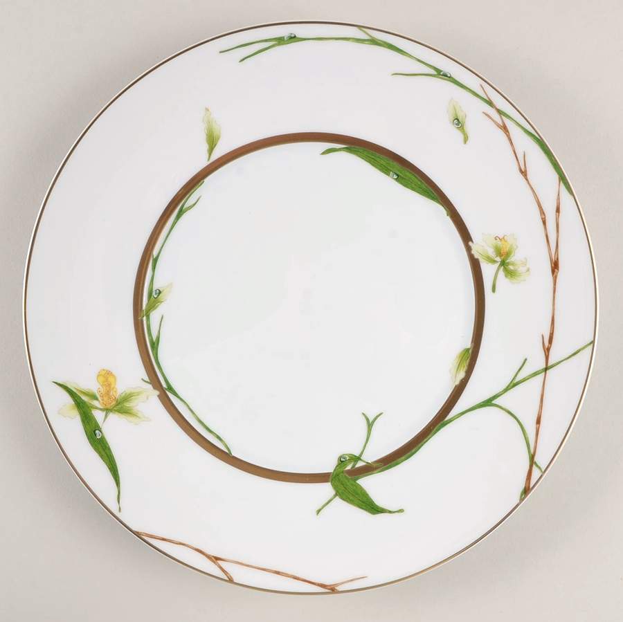 Jardin De Flore (Envie Shape) Dinner Plate by Medard de Noblat-1