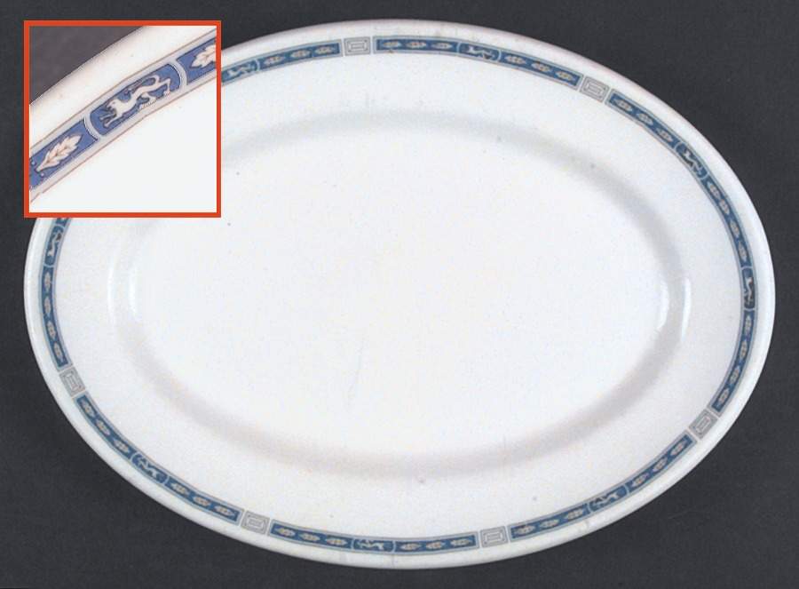 MYR29 12" Oval Serving Platter by Mayer (American)-1