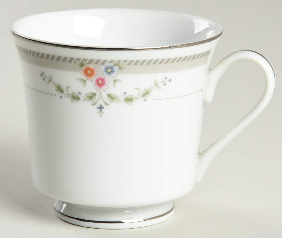 Springtime Grey (Platinum Trim) Footed Cup by MSC-1