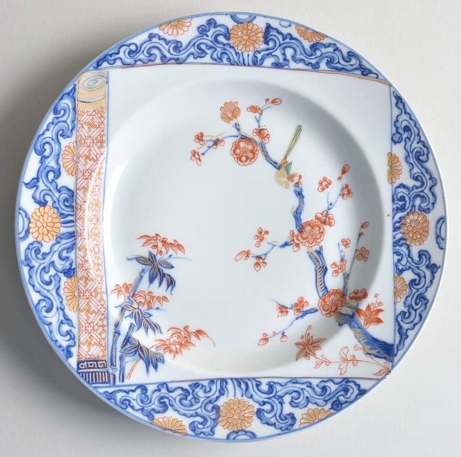 Imari Scroll Salad Plate by Mottahedeh-1