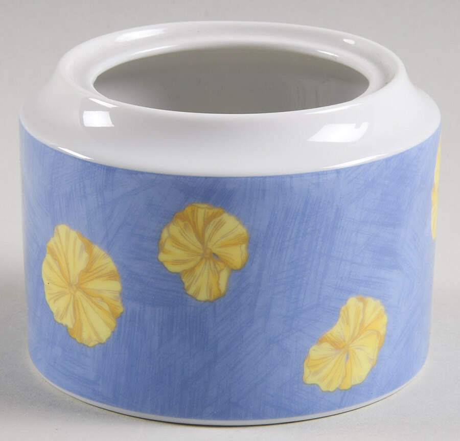 Pansy Blue Sugar Bowl No Lid by Mikasa-1