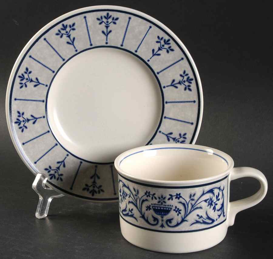 Lyrique Flat Cup & Saucer Set by Mikasa-1