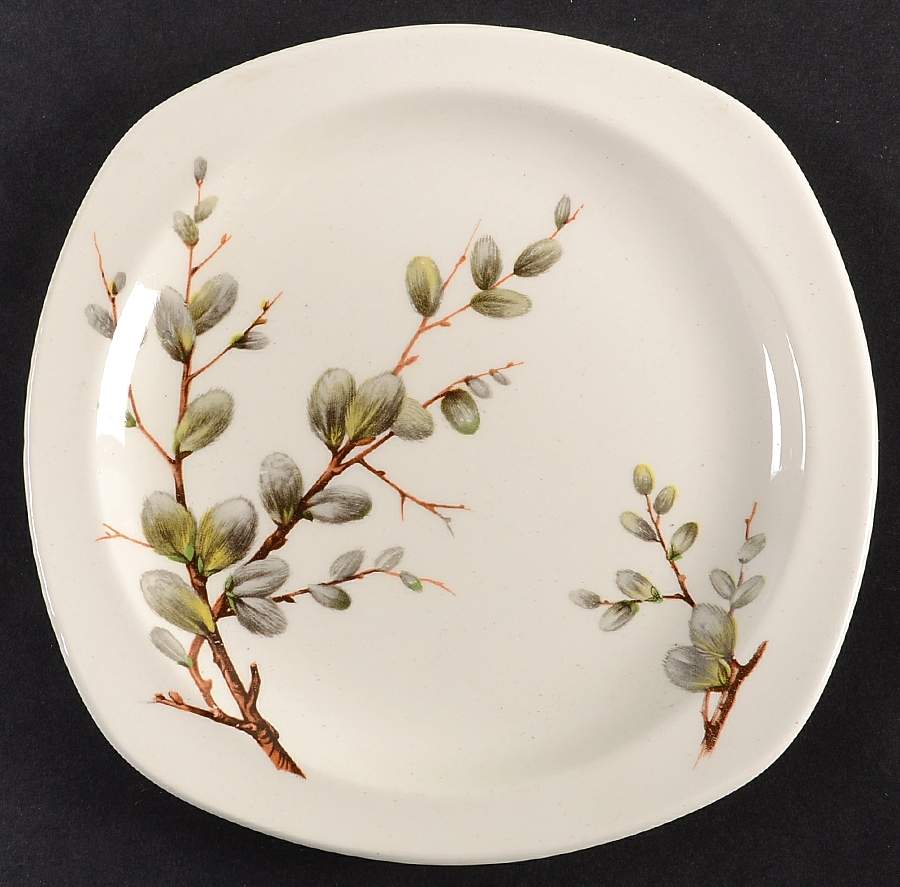 Pussy Willow Bread & Butter Plate by W R Midwinter Ltd-1