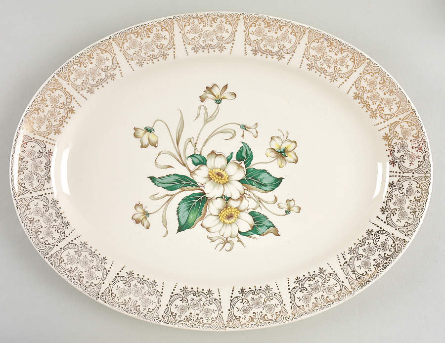 MNR7 13" Oval Serving Platter by Mount Clemens-1