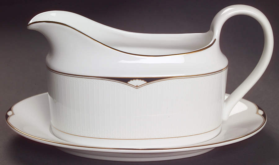 Aegean Gravy Boat & Underplate by Mikasa-1