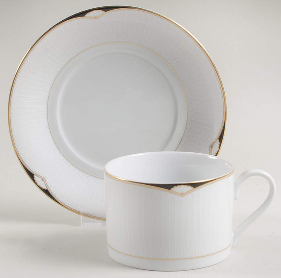 Aegean Flat Cup & Saucer Set by Mikasa-1
