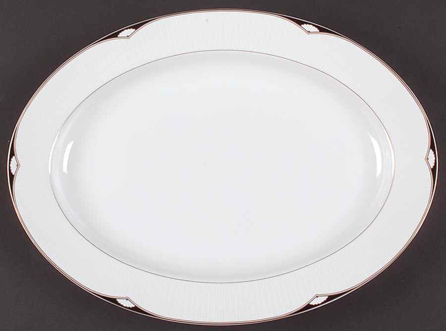 Aegean 14" Oval Serving Platter by Mikasa-1