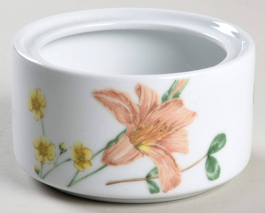 Floral Splendor Sugar Bowl No Lid by Mikasa-1