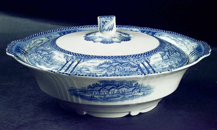 England's Countryside Round Covered Vegetable by Myott Staffordshire-1