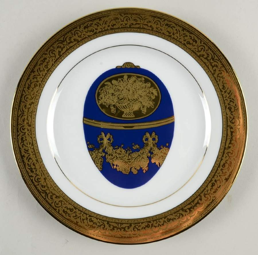 Magnificence Eggs Gold Salad/Dessert Plate by Muirfield-1