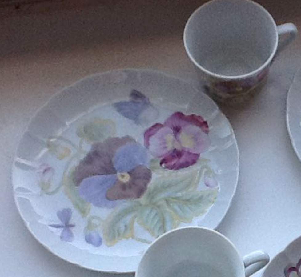 Kent Garden Snack Plate & Cup Set by Seymour Mann-1