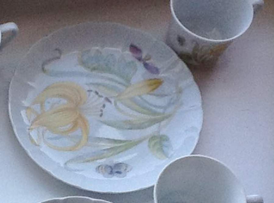 Kent Garden Snack Plate & Cup Set by Seymour Mann-1