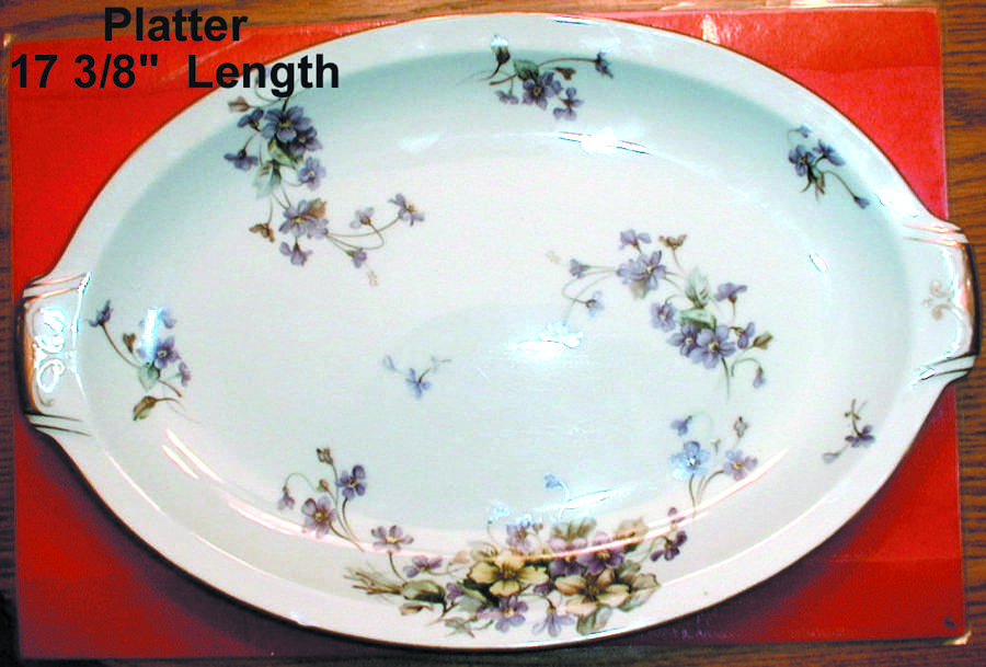 Adele (Orleans Shape, Narrow Rim) 11" Oval Serving Platter by Meito-1