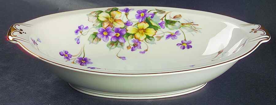 Adele (Orleans Shape, Narrow Rim) 11" Oval Vegetable Bowl by Meito-1