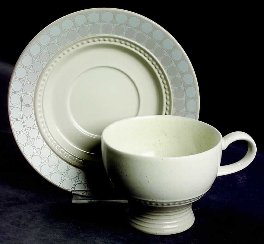 Lustor Footed Cup & Saucer Set by Mikasa-1