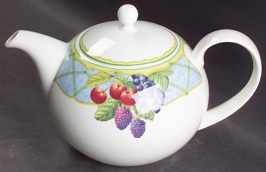 Fruit Rapture Teapot & Lid by Mikasa-1