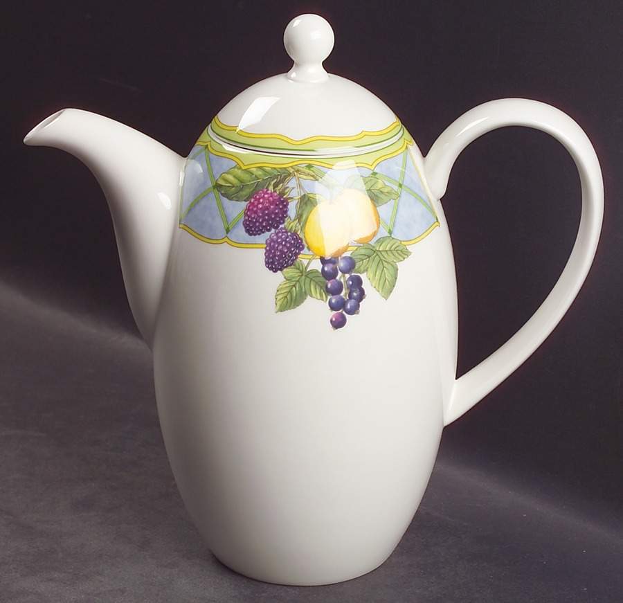 Fruit Rapture Coffee Pot & Lid by Mikasa-1