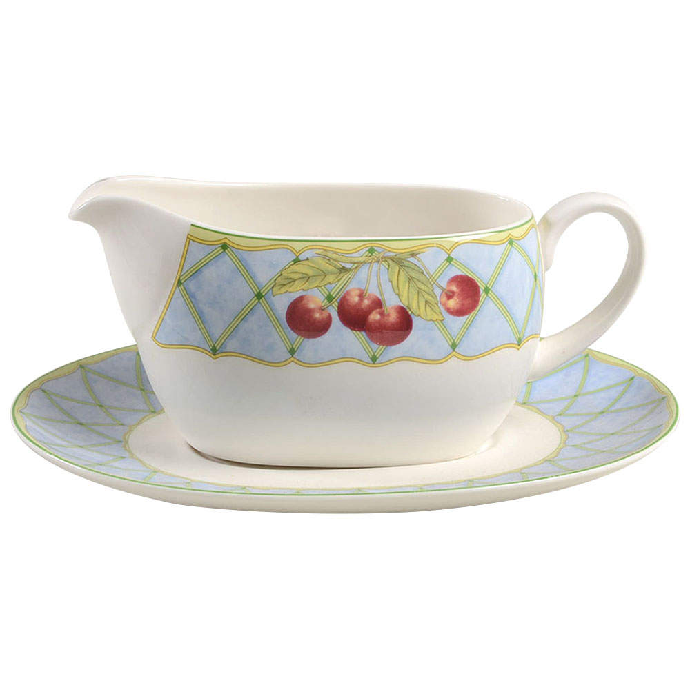Fruit Rapture Gravy Boat & Underplate by Mikasa-1