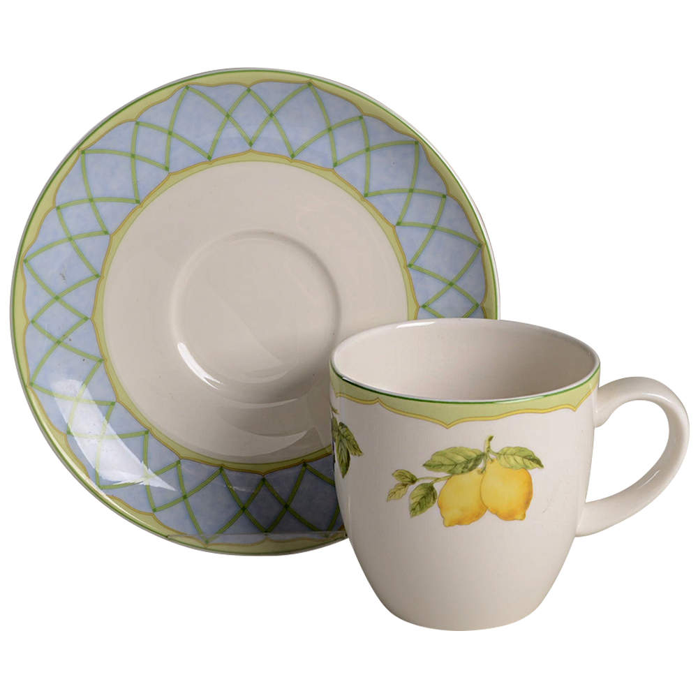 Fruit Rapture Flat Cup & Saucer Set by Mikasa-1