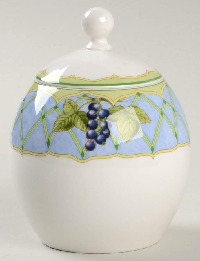 Fruit Rapture Sugar Bowl & Lid by Mikasa-1