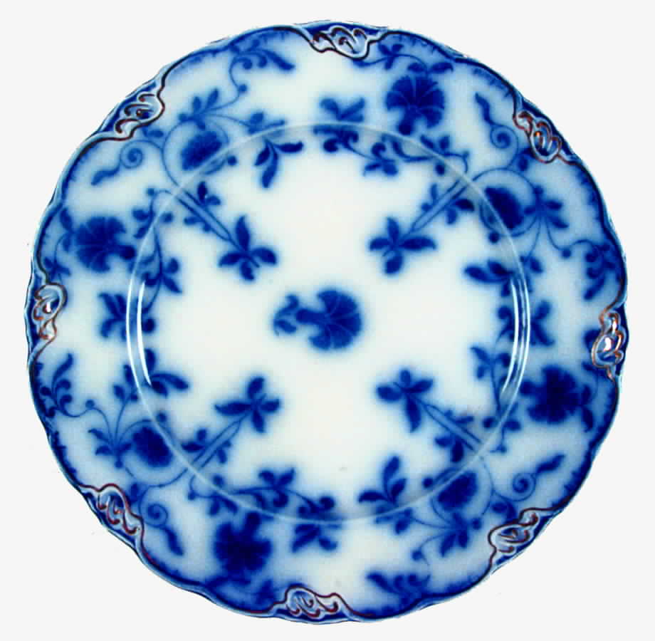 Colonial (Gold Accent) Luncheon Plate by J & G Meakin-1
