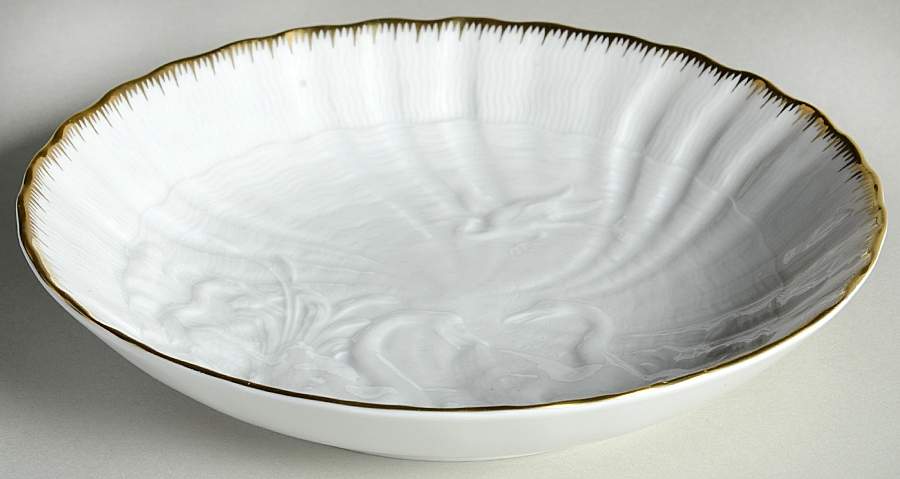 Swan Service (Gold Trim) Saucer by Meissen (Germany)-1