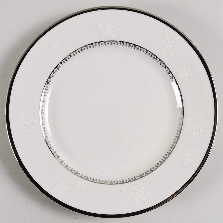 White Christmas Salad Plate by Mikasa-1