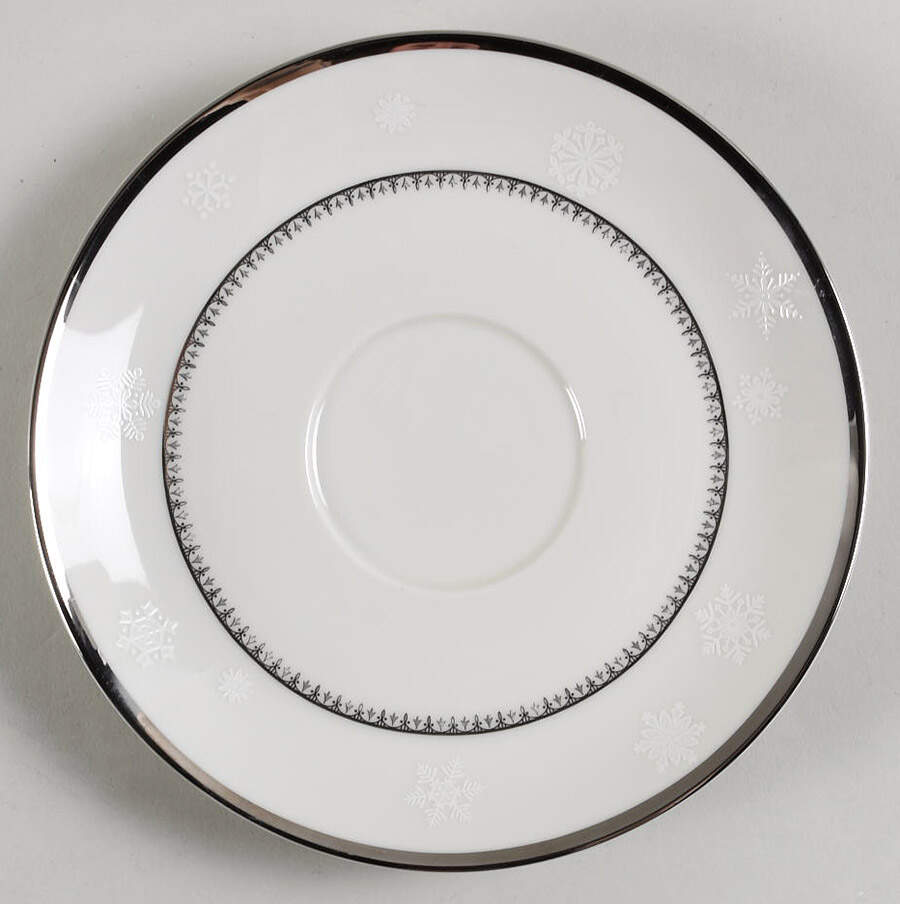 White Christmas Saucer by Mikasa-1