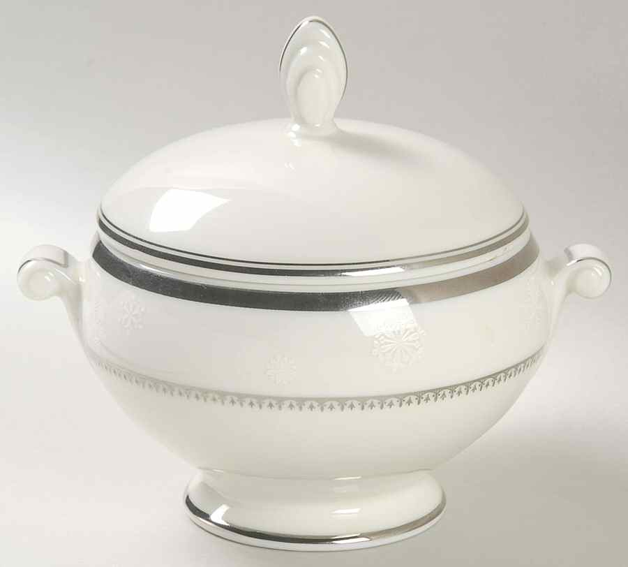 White Christmas Sugar Bowl & Lid by Mikasa-1