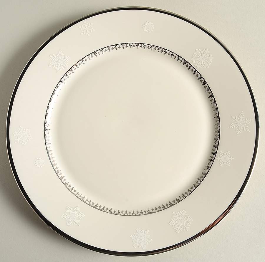 White Christmas Dinner Plate by Mikasa-1