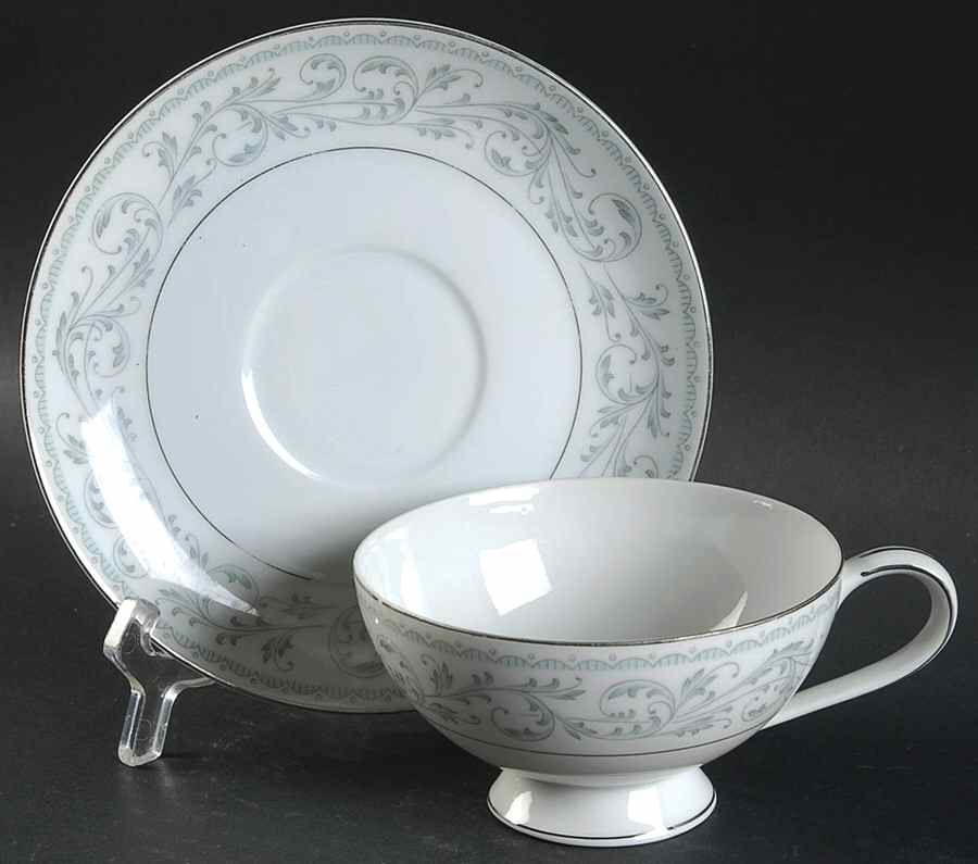 Classic Footed Cup & Saucer Set by Mikasa-1