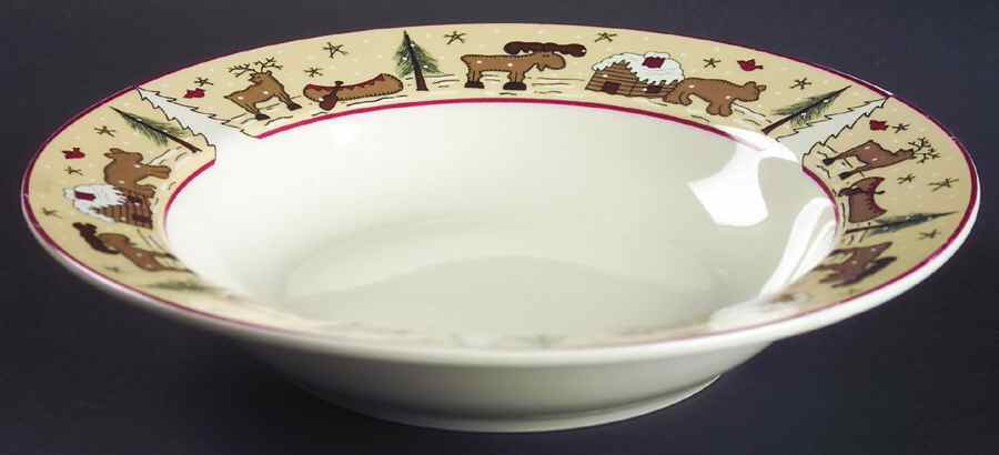 Ginger Creek Rim Soup Bowl by Meiwa-1