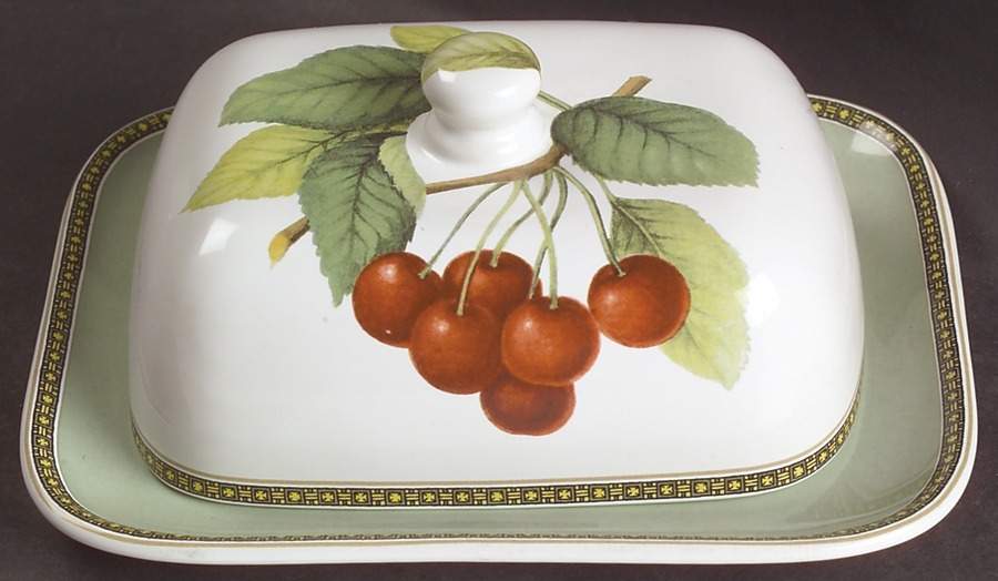 Fruit Odyssey Rectangular Covered Butter by Mikasa-1