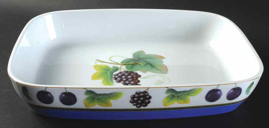 Fruit Odyssey 14" Rectangular Baker by Mikasa-1