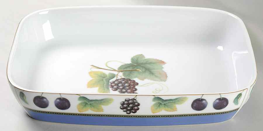 Fruit Odyssey 13"  Rectangular Baker by Mikasa-1