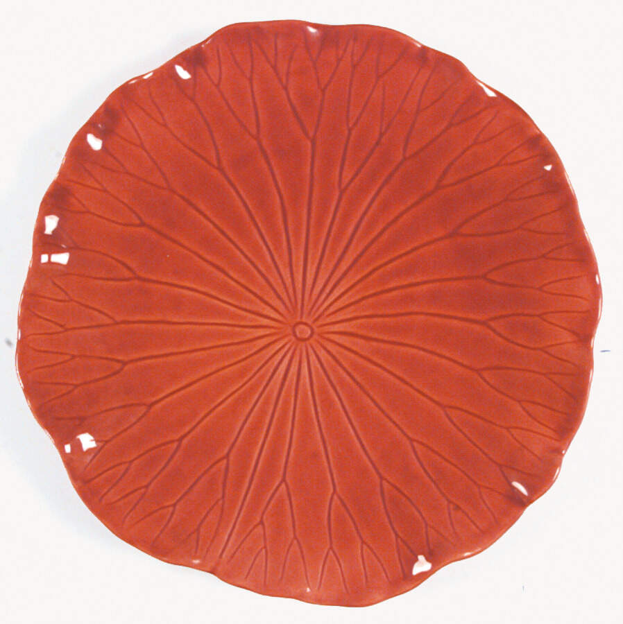 Lotus Dark Pumpkin Dinner Plate by Metlox - Poppytrail - Vernon-1