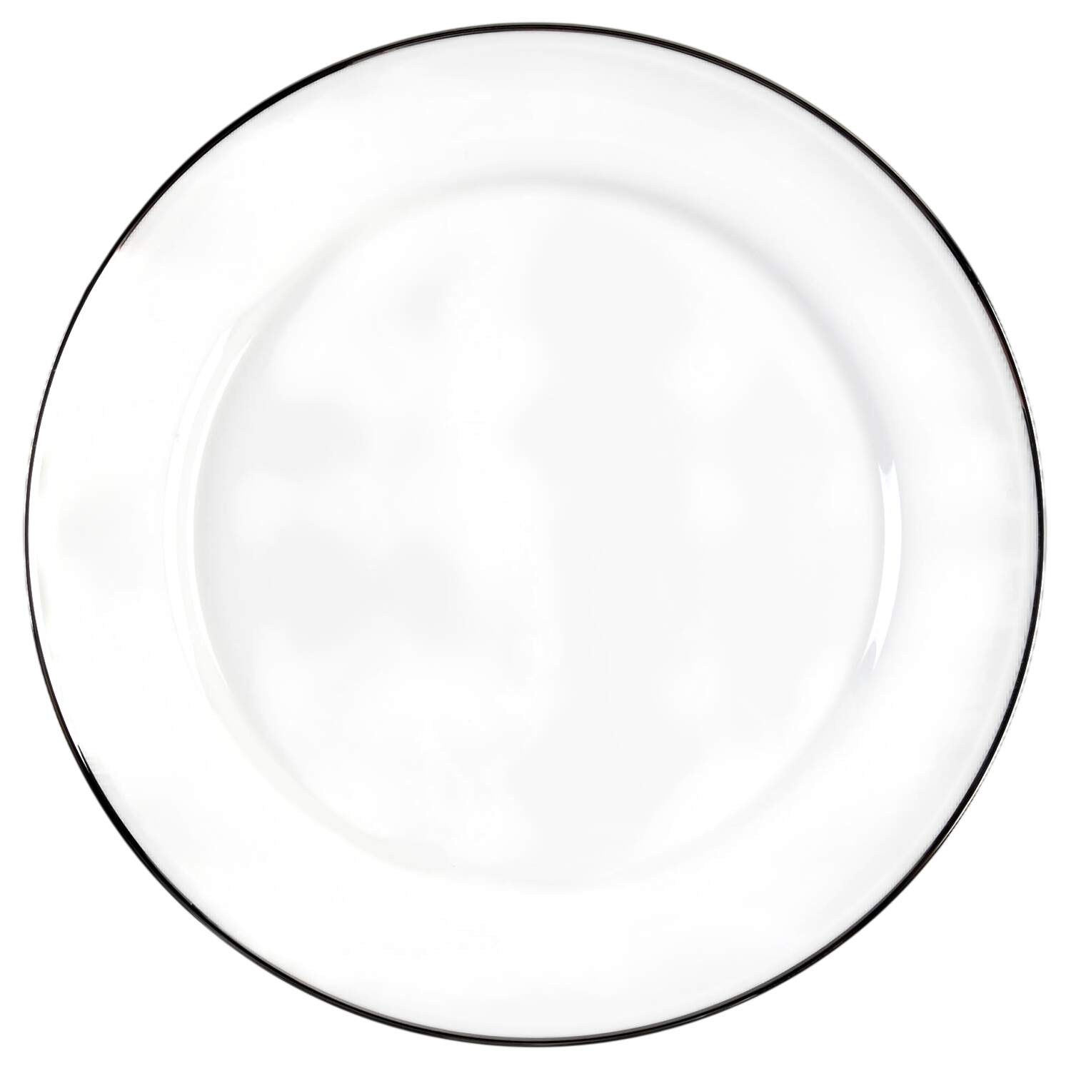 Silver Ring Dinner Plate by Mikasa-1