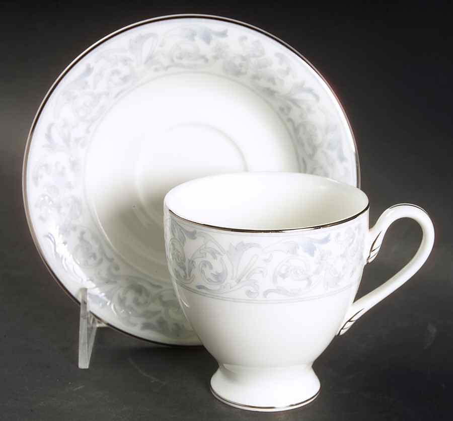 Sienna Footed Cup & Saucer Set by Mikasa-1