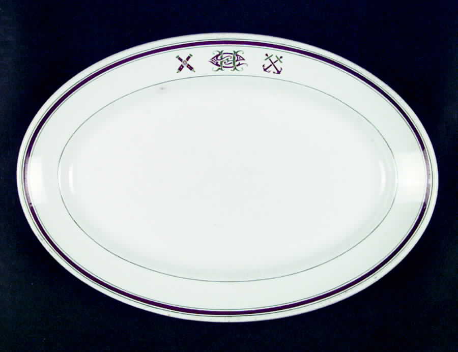 MAD105 11" Oval Serving Platter by John Maddock & Sons-1