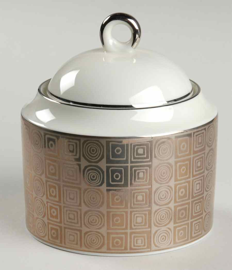 Gotham Silver Sugar Bowl & Lid by Mikasa-1