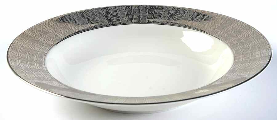 Gotham Silver Rim Soup Bowl by Mikasa-1