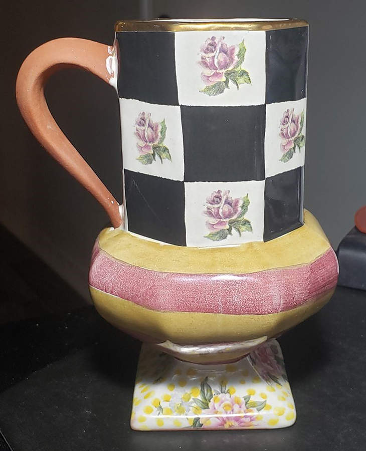 Torquay Frank Mustard Pedestal Mug by MacKenzie-Childs-1